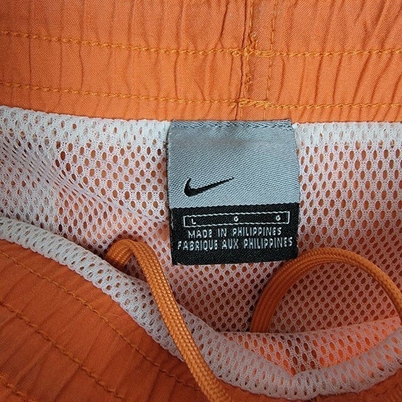 Nike Essential Men's 9" Swim Trunks Size Large Orange/Navy - Picture 6 of 10